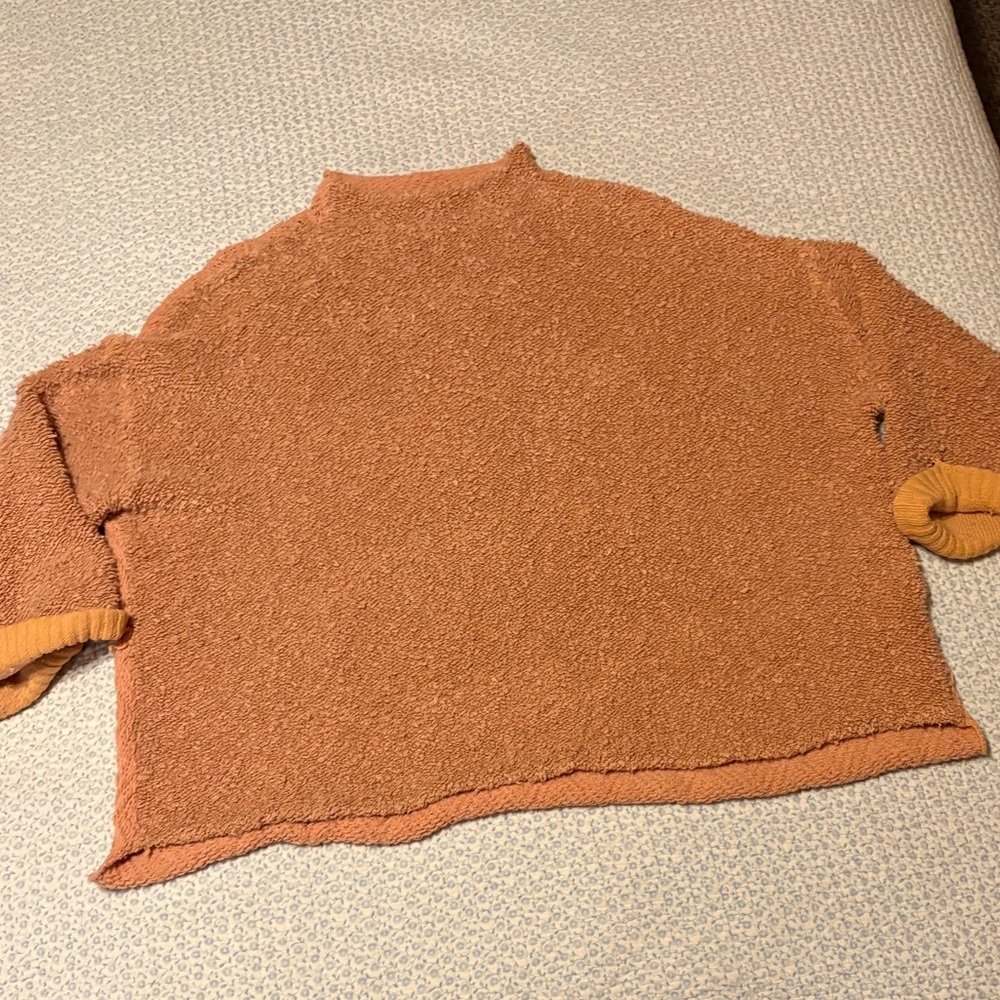 Free People Slouchy Peach Sweater
